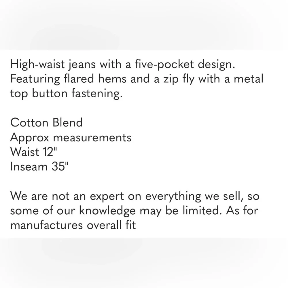 Zara Black Flare Women's Jeans size 6-  NWOT - Picture 3 of 6